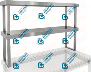 Полка нержавеющая настольная двойная  HICOLD  НПСТ2-4/3