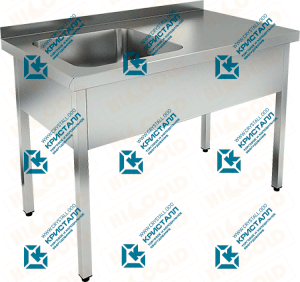 Ванна моечная односекционная мойка слева  HICOLD  НСО1М-13/7БЛ