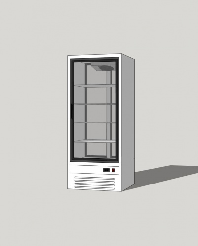 Холодильный шкаф ШНУП1ТУ-0,75 С2 (В, -18) оконный стеклопакет
