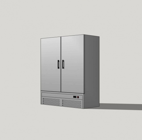 Холодильный шкаф ШВУП1ТУ-1,4 М (В, 0…+8) нерж.